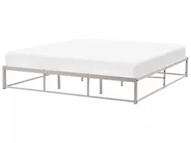 Lova be galvūgalio Metal VIRY 180 x 200 cm šviesiai smėlio spalvos