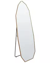 Pastatomas veidrodis TARTAS 165 cm metalinis auksinis