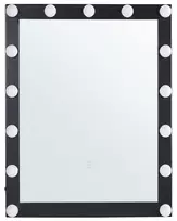 Vonios veidrodis su LED apšvietimu ODENAS 50 x 60 cm, juodas