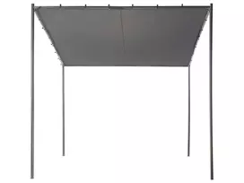 Sodo pavėsinė VIMINO Metal 282 cm 294 cm tamsiai pilka