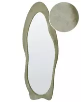 Sieninis veidrodis REIGNY 57 cm 160 cm, alyvuogių spalvos veliūras