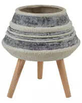 Augalų vazonas su kojelėmis ATHAEA 37 cm smėlio spalvos