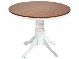 Valgomojo stalas AKRON, 100 cm, rudas uosio atspalvis, medinis