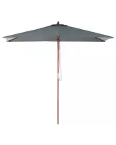 Sodo skėtis 195 cm FLAMENCO tamsiai pilkas
