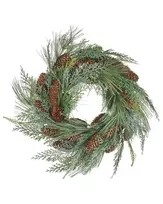 Kalėdinis vainikas ASTURIA žalias 34 cm