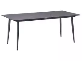 Konferencinis stalas TOLENTINO 90 cm 180 cm pilko marmuro
