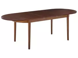 Išskleidžiamas valgomojo stalas LARTO, tamsus uosis, 180/220 cm, 90 cm
