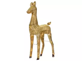 Kalėdinė LED dekoracija AKUREYRI Elnias 110 cm Auksas