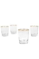 Stiklinių komplektas Hermia Pure, stiklas, 0.275 l, 4 vnt., aukso sp.