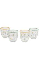 Stiklinių komplektas Hermia Botanical, stiklas, 0.29 l, 4 vnt., įvairių spalvų