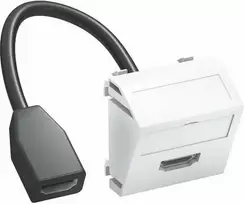 OBO Bettermann Multimedia Carrier HDMI MTS-HD F RW1 m. Laidas Kišt.-Kišt. 45x45mm (6104838)