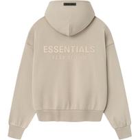 Fear of God Essentials Classic Fleece Hoodie Timber Men Tops Cream 192SP252051F S