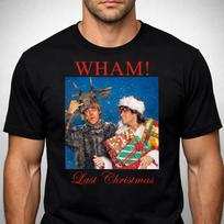 80s pop Christmas tee Retro holiday humor Gift Unisex Graphic T-Shirt S