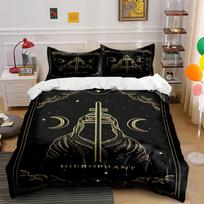 Hierophant Tarot Bed Set with Moon Design Bedding set (1 duvet cover, 2 pillowcases, duvet not included) 135x200cm