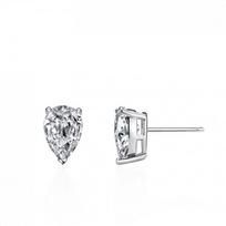 Sterling Pear Drop Earrings With 2ct D-Color Moissanite Four-Prong Setting Wedding Bridal Fashion 925 Sterling Silver