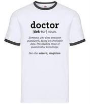 Funny Definition Doctor - Mens Ringer - Dr GP Nurse Hospital Doctors S