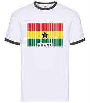 Ghana Flag - Mens Ringer - Accra Ghanaian Republic World Flags Country XXXL
