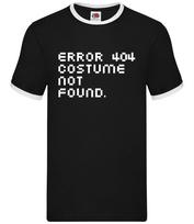 Error 404 Costume Not Found - Mens Ringer - Webpage Computer Code L