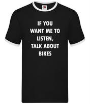 Talk About Bikes - Mens Ringer - Bike Bicycle Cycle Cycling Ride Tour XS