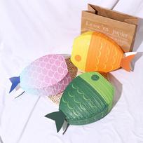Blessing Wishing Fish Shaped Cute Candle Light Party Supplies Decoration Paper Lanterns yellow
