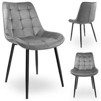 NORMAN Velvet graphite velvet chair