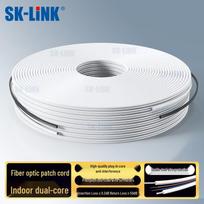 SK-LINK Indoor FTTH Dual-Core Fiber Optic Drop Cable