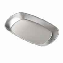 Stainless Steel Dessert Salad Plate Smooth Edge Food Serving Tray Picnic Dinner Plate  Home Kitchen 19cm
