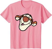 Hot Fashion Casual Disney Winnie The Pooh Tigger Happy Big Face Costume T-Shirt S-4XL Four Seasons M