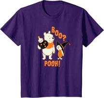 Hot Fashion Casual Disney Winnie The Pooh Boo Pooh Halloween T-Shirt S-4XL Four Seasons M