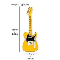 Rock Band Guitar Lapel Badge Cartoon Guitar Enamel Pins Brooch Lapel Guitar Brooch  Friends