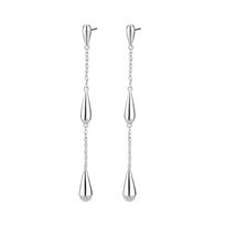 Fine S925 Silver Hypoallergenic Stud Jewelry 18K Gold Plated Teardrop Round Cut 1MM VVS GRA Moissanite Dangle Earrings Moissanite 1MM GRA Certificate