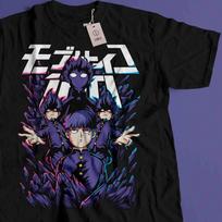 Psychic Power Anime Graphic T Shirt Esper Manga Inspired Tee Supernatural Anime Streetwear Gift for Otaku Fans Unisex Shirt 4XL