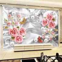 3d freska gėlių dekoracija reljefinė gėlė sienos freska svetainė miegamasis TV fono tapetai namų dekoras 200 cm(W) x 140 cm(H)