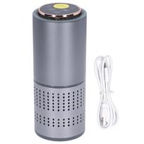 Car Air Purifier Home Car USB Power Supply Odor Removal Purple Light Negative Ion Air Purifier gray