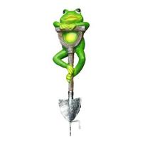 Gyvūno Sodo Statula Varlė Triušis Vėžlys ant Kastuvo Dervos Ornamentas Gėlių Vazono Įdėklas Gyvūno Figūrėlė Bonsai Dekoravimui Lauko Gėlyno Frog