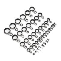 45 in 1 Set Universal Rock Casting Tackle Fishing Rod Guides Line Rings Top Tips
