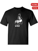 Vyriški WWF juokingi pandos lokio imtynių marškinėliai juodi 2XL