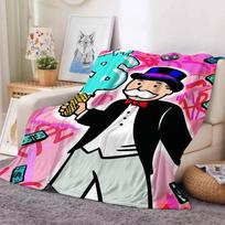 Mind Games M-Monopoly-s Blanket Warm And Soft Suitable For Bedroom Living Room Sofa Bed Office Travel Camping 30x40in