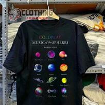 Coldplay World Tour 2023 Black Unisex S-345XL Shirt AD515 Unisex T-Shirt L gray