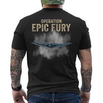 Operation Epic Fury T-Shirt, Patriotic American Flag Vintage ON BACK S