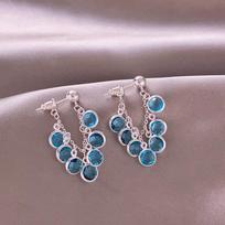 Crystal Drop Earrings For Women Luxury Elegant Dangle Earrings Unique Design Stud Earrings