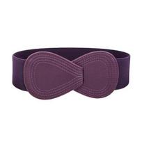 Dirbtinės odos moteriškas juosmens diržas suknelės marškinėliai viršus universalus diržas moterims elastinis juosmens apdangalas kasdienės suknelės dekoracija 70cm violetinė