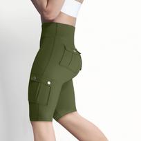 Women's Workwear High-elastic Tight Yoga Pants, Quick-drying 5-inch Running Shorts XL