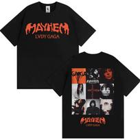 Lady Gaga Mayhem New Album Tour T-shirts Men Fashion Aesthetics T Shirt Casual Cotton Short Sleeve T-shirt Streetwear S