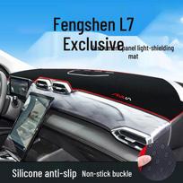 Dongfeng Fengshen L7 Dashboard Sunshade Pad - Heat Insulating Light Blocker for Center Console gray