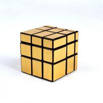 QiYi 3x3 Mirror Cube Gold Silver Brushed Magic Cube Speed Professional Puzzle Cubo Magico Toys for Children Blocks Gift Toy yellow