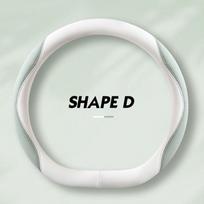 Two-colors Splicing Anti-Slip Car Steering Wheel Cover Available In Multiple Colors Shape D 38cm In Diameter Fashion Style