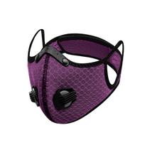 Reusable Breathable Dust Mask with Dual Air Valves Adjustable Nose Clip and Ear Loops for Outdoor Sports and Daily Protection One Size