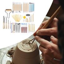 61 Pieces Clay Tools Set Carving Polymer Modeling Crafts Sculpture Making Projects Kit