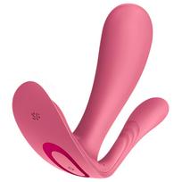 Satisfyer Top Secret+ - dėvimas G taško ir analinis vibratorius (rožinis)